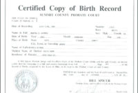 Official Birth Certificate Template (1) Templates In Novelty Birth Certificate Template