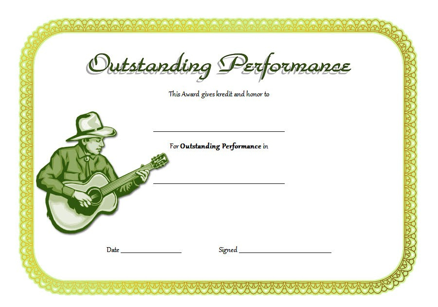 Outstanding Performance Certificate Template 7 For 7 Science Fair Winner Certificate Template Ideas