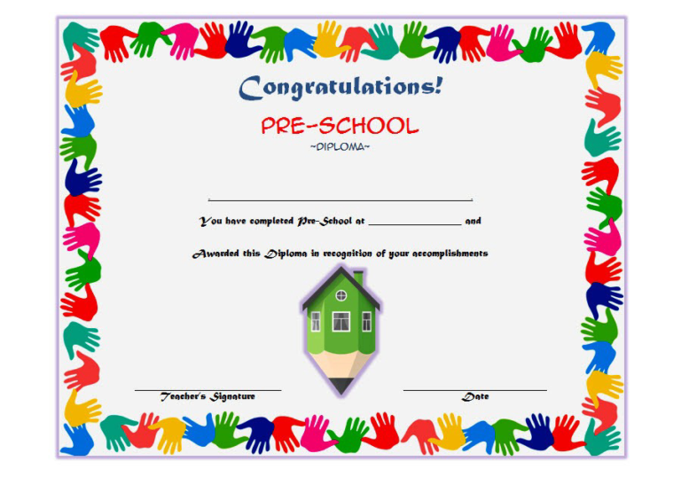 Free Daycare Diploma Certificate Templates Thevanitydiaries
