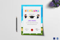Preschool Diploma Graduation Certificate Design Template In 7 Free Editable Pre K Graduation Certificates Word Pdf