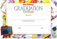 Preschool Graduation Certificate Editable Free (Version 1 Intended For Amazing Editable Pre K Graduation Certificates