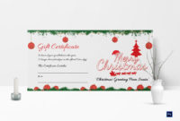 Printable Merry Christmas Gift Certificate Regarding For Free Printable Gift Certificates Templates Free