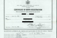 Printable Sensational Official Birth Certificate Template For Fascinating Novelty Birth Certificate Template