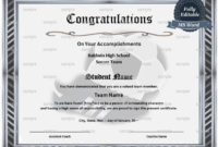 Printable Soccer Certificate Ms Word Template Editable | Etsy Pertaining To Awesome Soccer Certificate Templates For Word