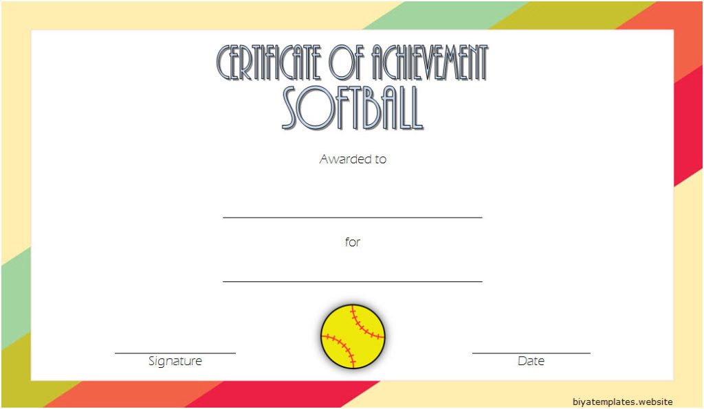 Printable Softball Certificate Templates [10+ Best Designs Regarding Amazing Table Tennis Certificate Templates Free 7 Designs