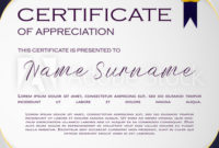 Qualification Certificate Of Appreciation, Geometrical With Regard To Amazing Qualification Certificate Template