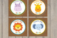 Safari Favor Tag / Jungle Favor Tag / Safari Birthday Party Intended For Fresh Zoo Gift Certificate Templates Free Download