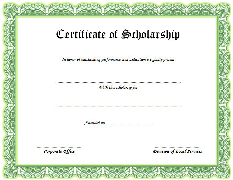 Scholarship Certificate Template: Top 10+ Greatest Ideas Throughout New Drama Certificate Template Free 7 Fresh Concepts