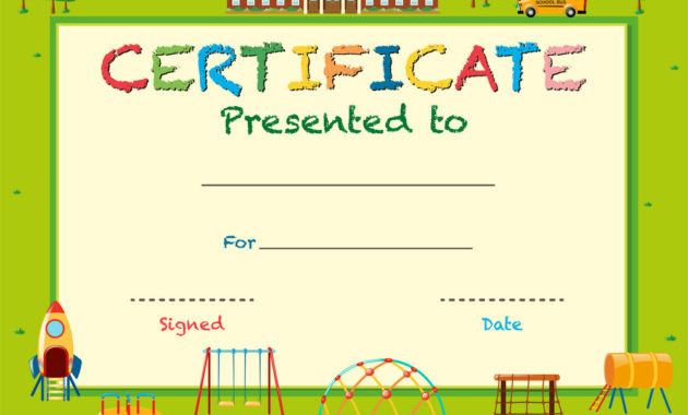 School Certificate Template Calep.midnightpig.co With Amazing Vbs Certificate Template