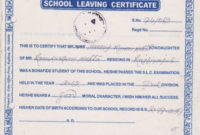 School Leaving Certificate Template (7) Templates With Regard To Awesome Leaving Certificate Template