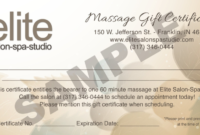 Spa Day Gift Certificate Template In 2020 | Gift Within Spa Day Gift Certificate Template