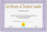 Student Leadership Certificate Template [10+ Designs Free] With Regard To Student Council Certificate Template Free