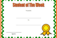 Student Of The Week Certificate: Top 10+ Super Star Designs With Star Of The Week Certificate Template