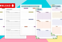Student Planner Templates With Agenda Template For Students