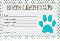 Stuffed Animal Birth Certificate Templates [7+ Adorable In Toy Adoption Certificate Template