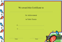 Table Tennis Certificate Templates | Download Free Inside New Tennis Certificate Template