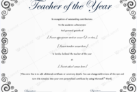 Teacher Of The Year 06 | Award Certificates, Certificate With Regard To Best Teacher Certificate Templates Free