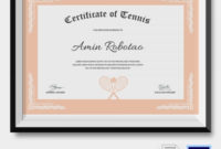 Tennis Certificate Template 8+ Free Word, Pdf Documents With Regard To Tennis Certificate Template