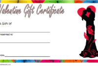 This Valentine Gift Certificate Template Is Designed With Regarding Fascinating Love Certificate Templates