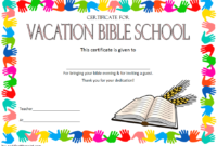 This Vbs Certificate Of Completion Free Printable Uses The Intended For Free Kindergarten Certificate Of Completion Free