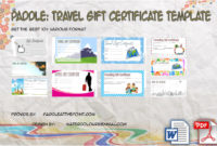 Travel Gift Certificate Templates 10+ Best Ideas Free Regarding Free Fishing Gift Certificate Editable Templates