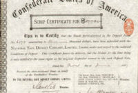Usa: Historic Bonds And Shares Within Corporate Bond Inside Corporate Bond Certificate Template