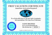 Vacation Gift Certificate Template Free Best Travel Gift For Amazing Travel Gift Certificate Templates