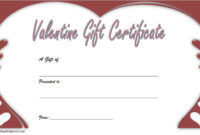 Valentine Gift Certificate Template [7+ Beautiful Designs] Pertaining To Free Valentine Gift Certificate Template