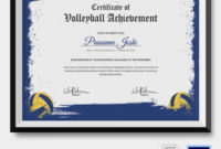 Volleyball Certificate 5+ Word, Pdf Documents Download Intended For Volleyball Award Certificate Template Free