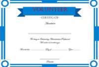 Volunteer Certificate Templates 10+ Best Designs Free Inside Volunteer Certificate Template