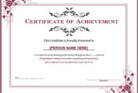 Word Achievement Award Certificate Can Be Used To Draft Throughout Fascinating Merit Certificate Templates Free 7 Award Ideas
