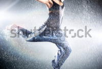 Young Woman Modern Dance Water Studio Stock Photo (Edit Inside Hip Hop Certificate Template 6 Explosive Ideas