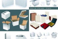 30 Sets Of Free Vector Packaging Design Templates intended for Blank Packaging Templates