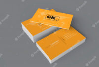 Blank Business Card Mockup. 3D Rendering | Premium Psd File intended for Blank Business Card Template Psd