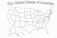 Blank Us Map With State Outlines Printable | Printable Us Maps for United States Map Template Blank