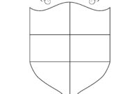 Coat Of Arms Template Vector At Getdrawings | Free Download for Blank Shield Template Printable