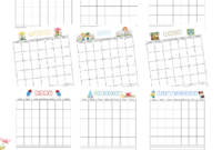 Download The Free Printable Blank Monthly Calendar For within Blank One Month Calendar Template