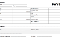 Free Employee Payslip Template For Excel – Printable Sheets regarding Blank Payslip Template