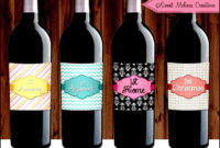 Homemade Wine Labels Templates – Sample Templates throughout Blank Wine Label Template