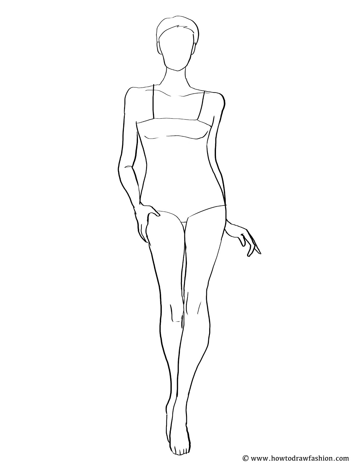 How To Draw Fashion: Free Fashion Template Tuesday! within Blank Model Sketch Template