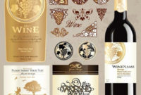 Wine Label Template Word Luxury Wine Bottle Label Template in Blank Wine Label Template