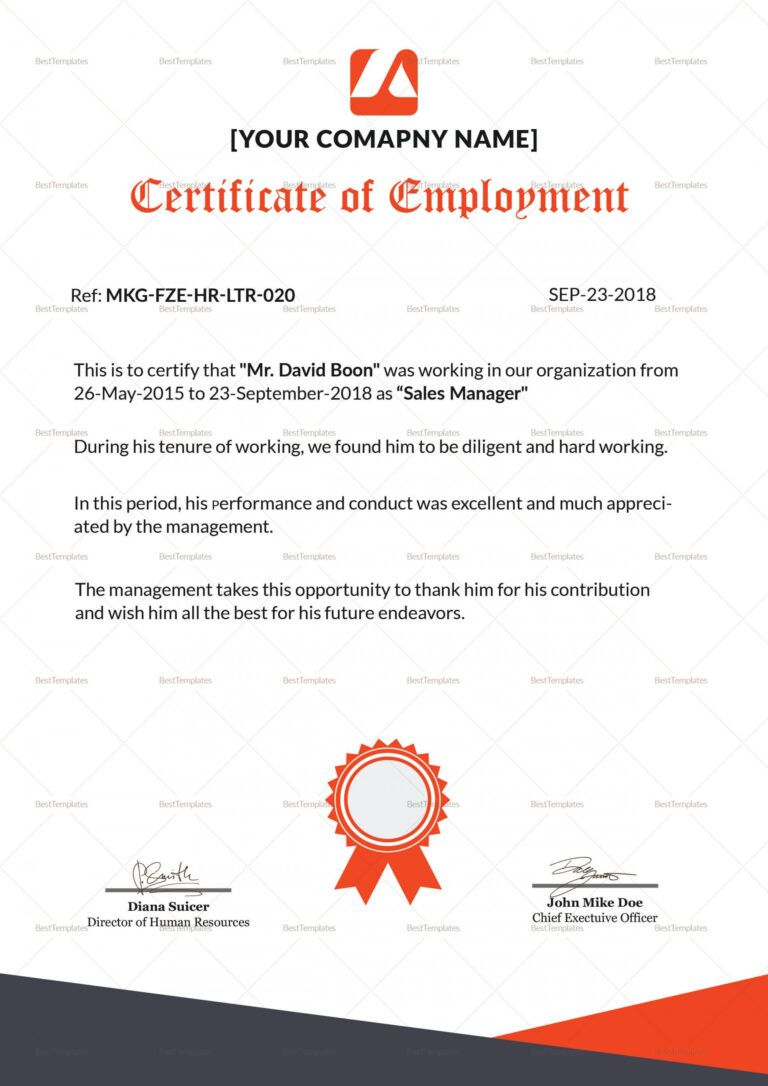024 Appreciation Certificate Format For Employees Employee In Simple Best Employee Certificate Template