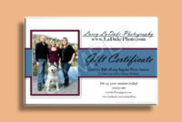 10+ Best Photography Gift Certificate Examples & Templates Throughout Photography Session Gift Certificate