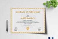 10+ Certificate Of Achievement In Word | Photoshop Within Word Certificate Of Achievement Template