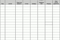 10+ Daily Activity Log Templates In 2020 | Daily Regarding Time Management Log Template