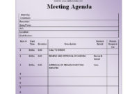 10 Free Basic Meeting Agenda Templates Stationery Templates With Free Meeting Agenda Template Word