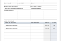 10+ Free Meeting Agenda Templates For Microsoft Word Pertaining To Agenda Template Without Times