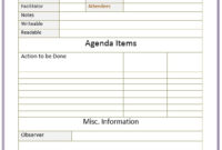 10 Free Sample Informal Agenda Templates For Your Casual Pertaining To Meeting Agenda Sample Template Free