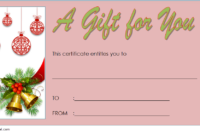 10+ Merry Christmas Gift Certificate Template Free Ideas With Regard To Merry Christmas Gift Certificate Templates
