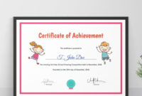 10+ Preschool Certificate Templates Illustrator, Ms Word Pertaining To Fantastic Certificate Template For Pages